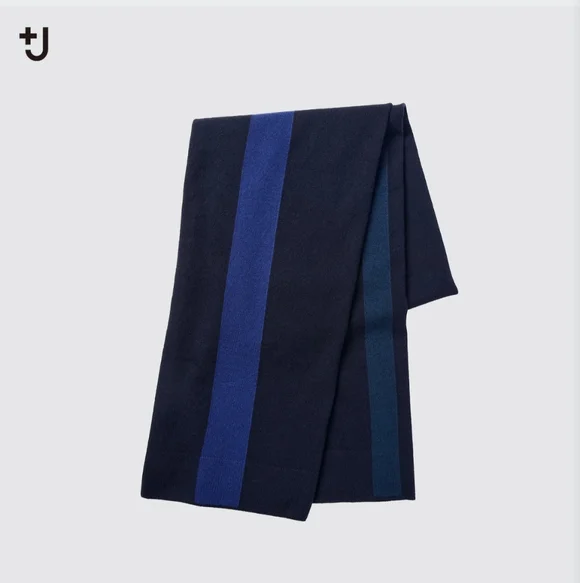 UNIQLO’s Jil Sander Collaboration +J 100% Cashmere Large Scarf Two Toned - Picture 2 of 9